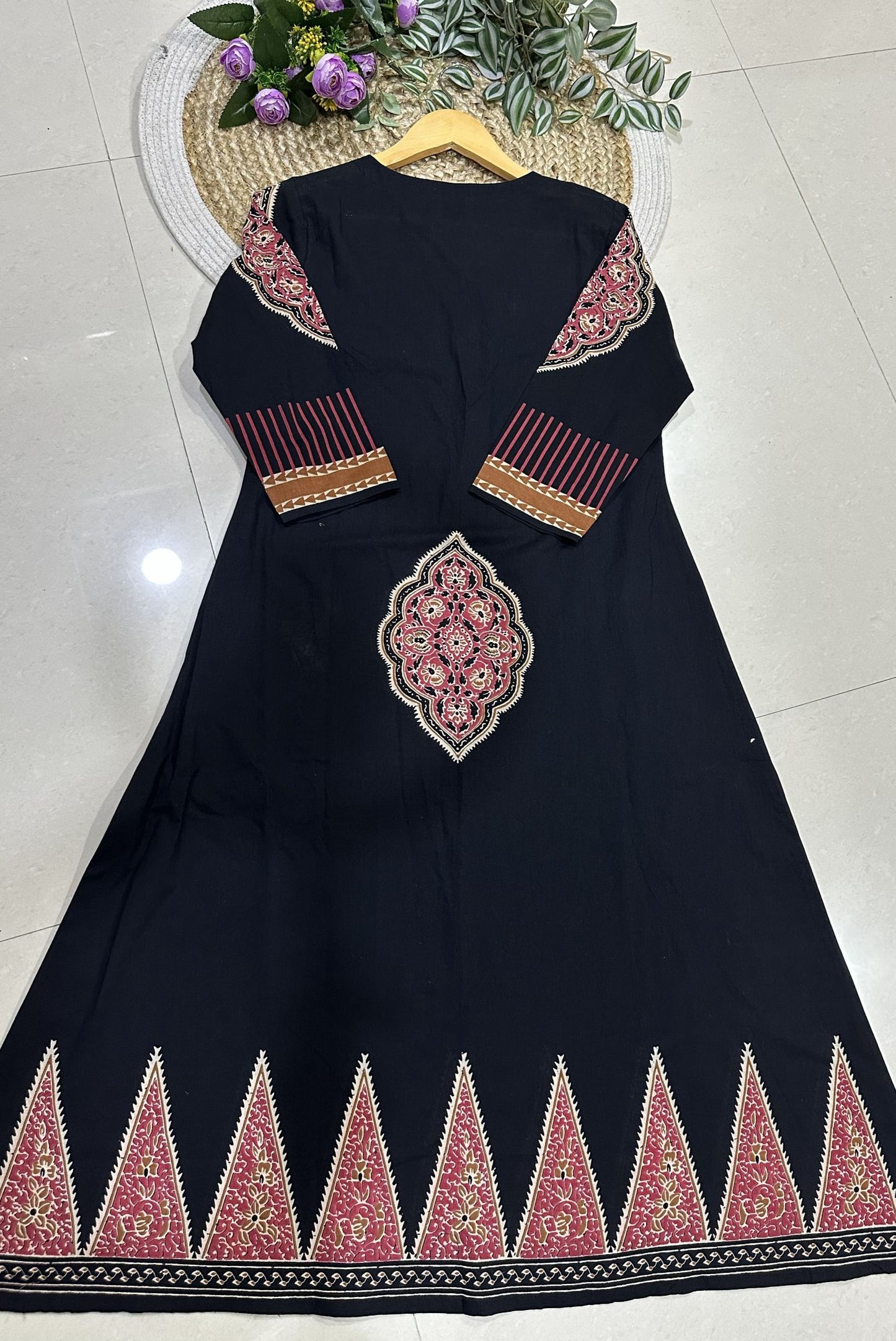 Premium Printed Cotton A-Line Kurta Set_KE-0211-63