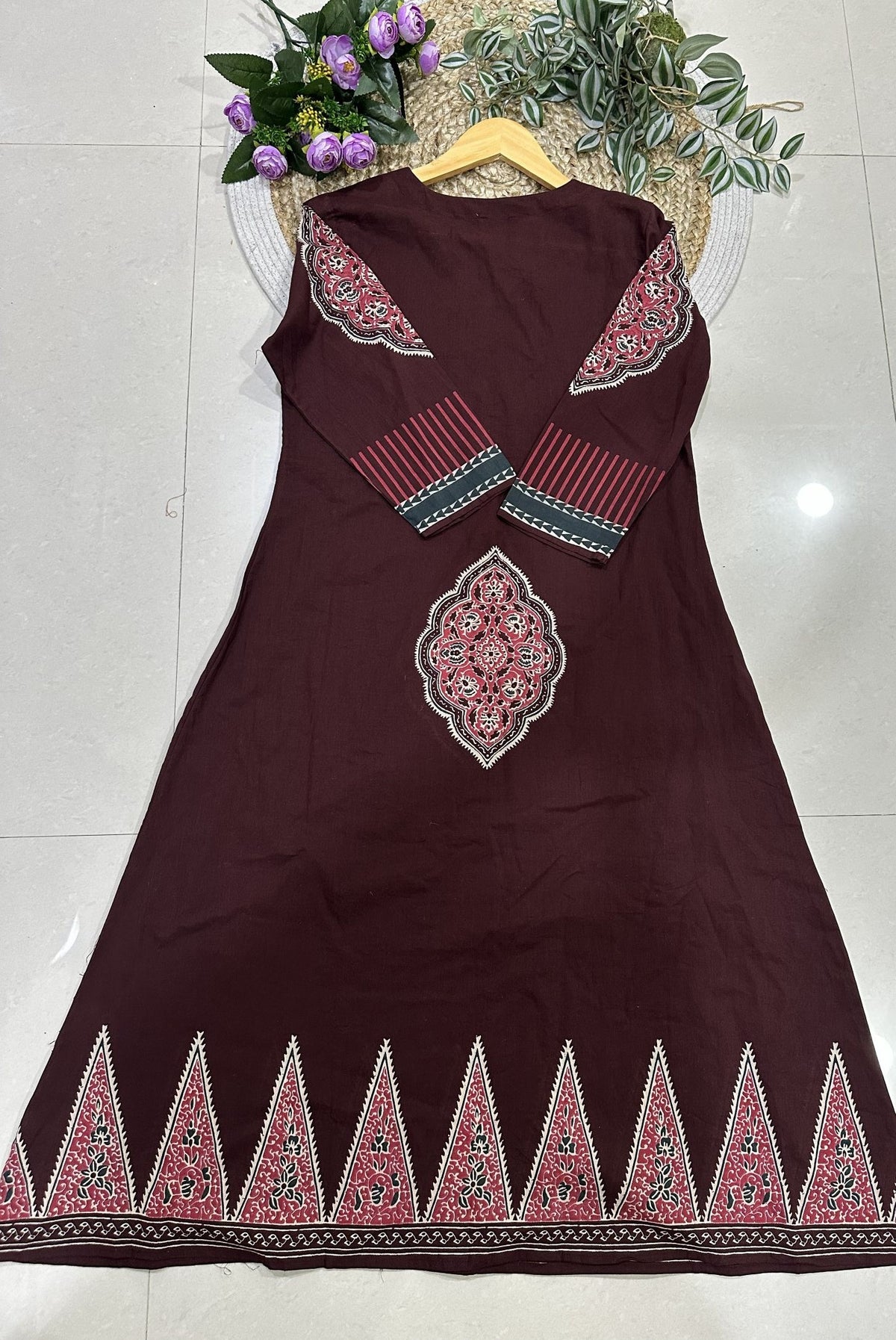 Premium Printed Cotton A-Line Kurta Set_KE-0211-64
