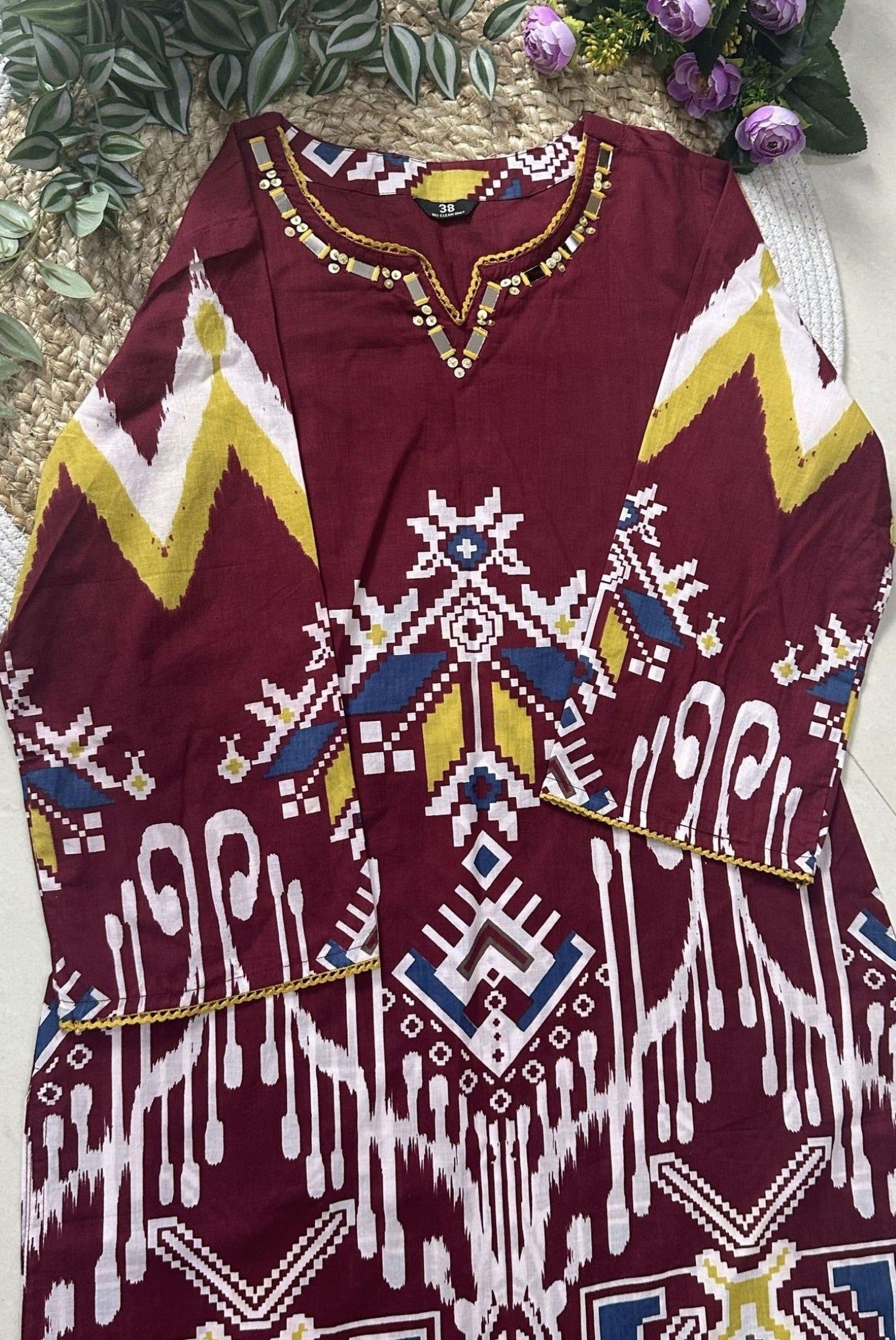 Printed Cotton Kurta Set_KE-0211-66
