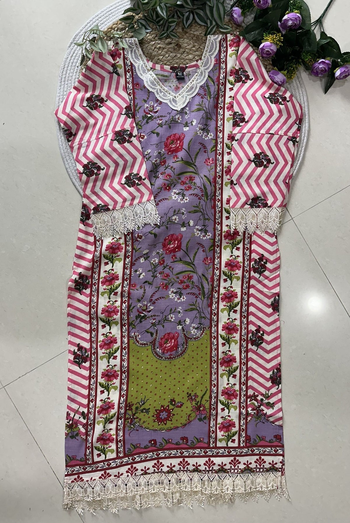 Printed Cotton Kurta Set_KE-0211-83