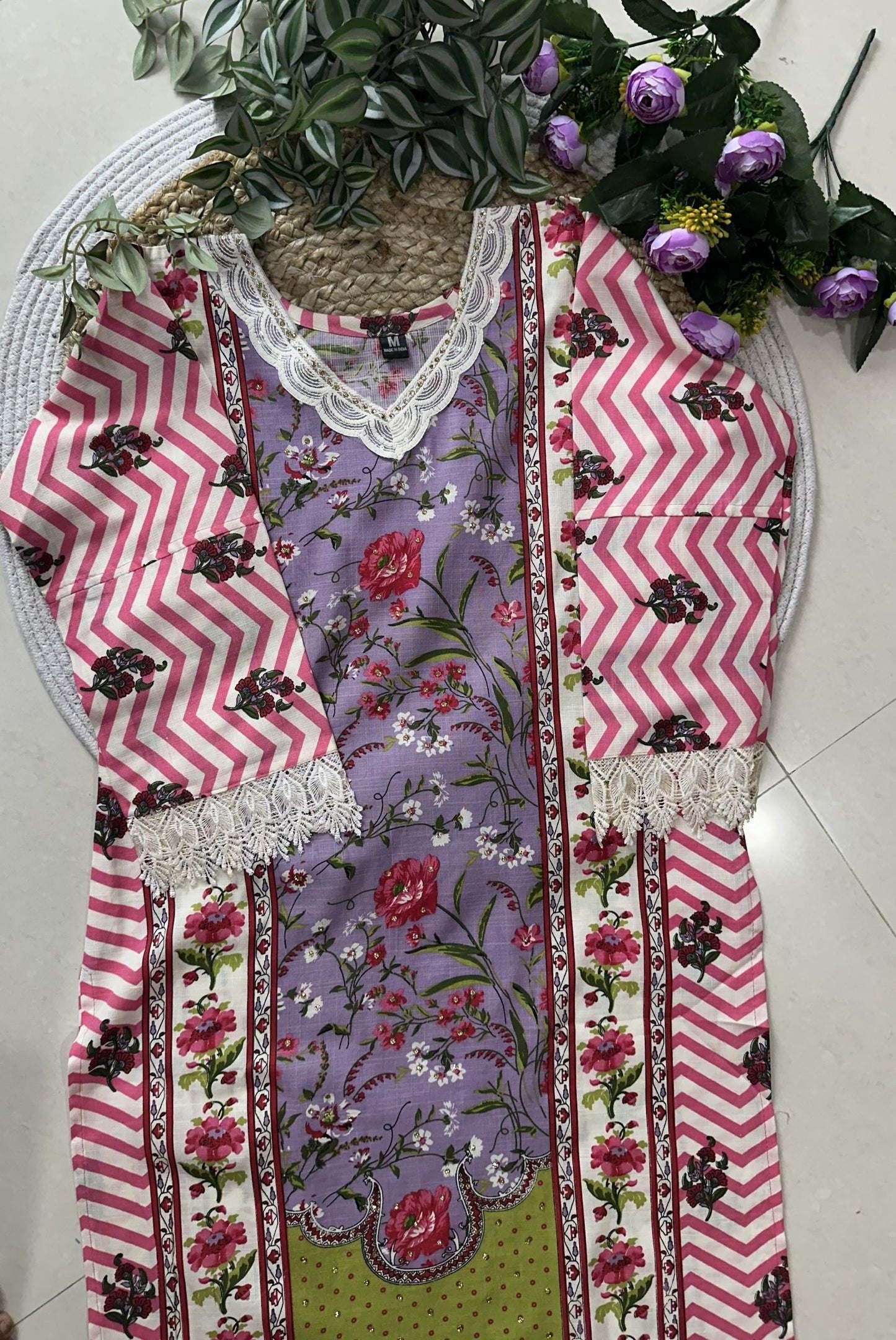 Printed Cotton Kurta Set_KE-0211-83