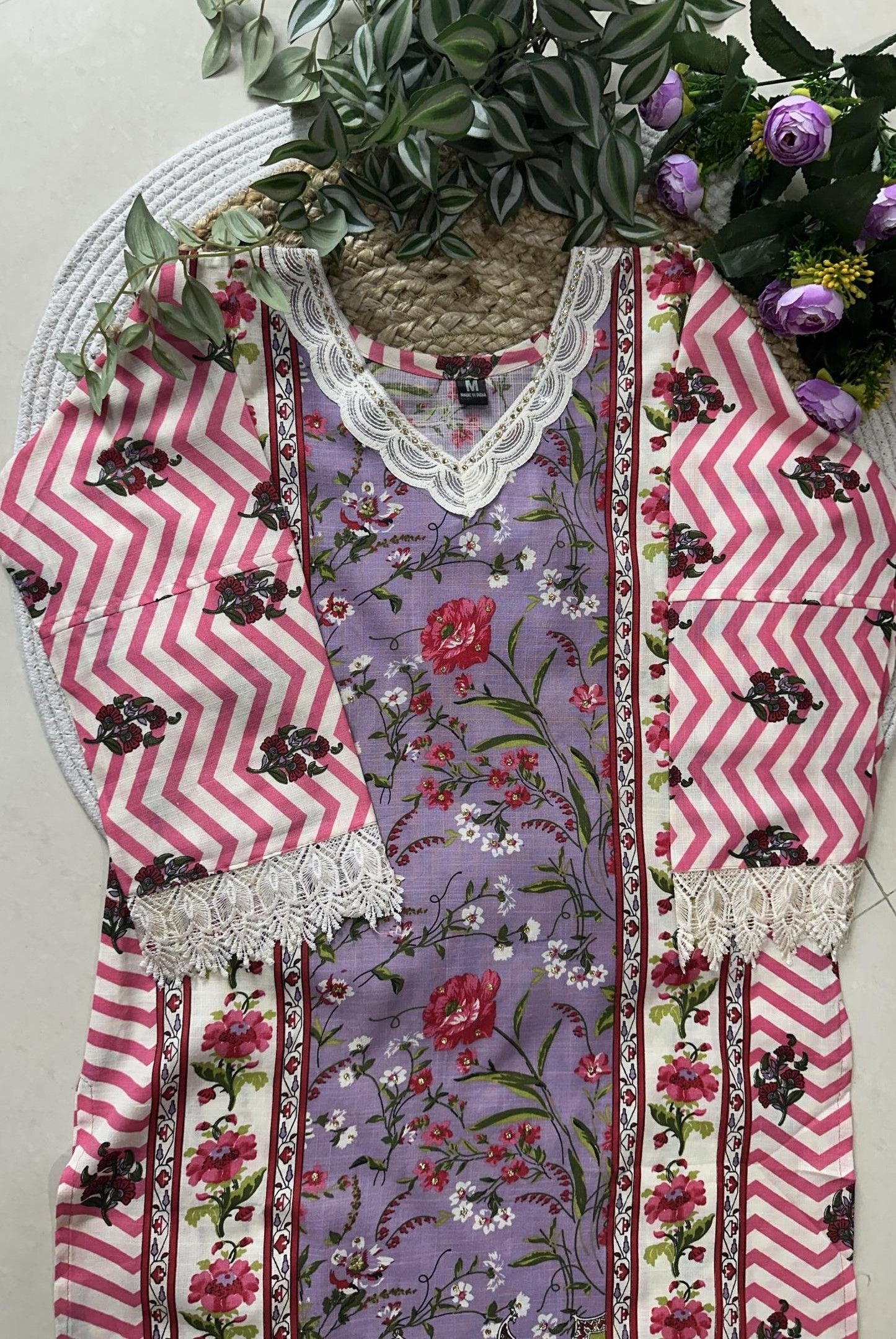 Printed Cotton Kurta Set_KE-0211-83
