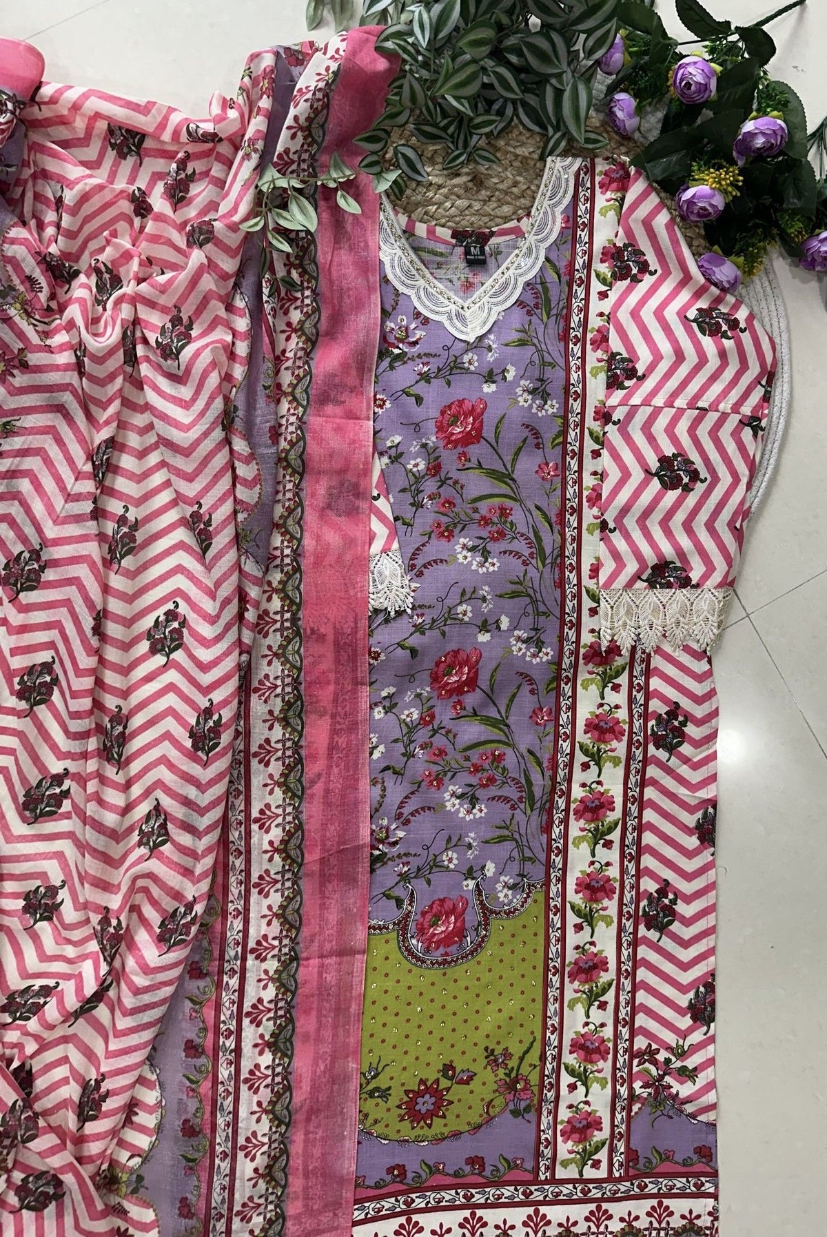 Printed Cotton Kurta Set_KE-0211-83