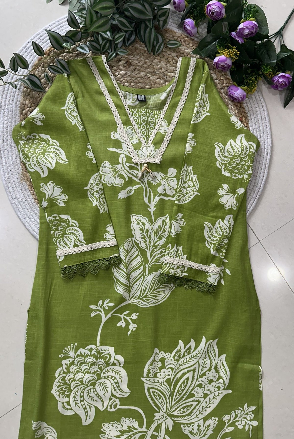 Printed Cotton Kurta Set_KE-0211-84