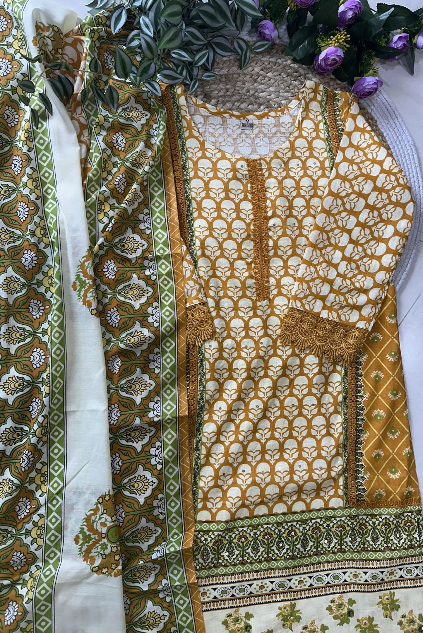 Printed Cotton Kurta Set_KE-0211-85