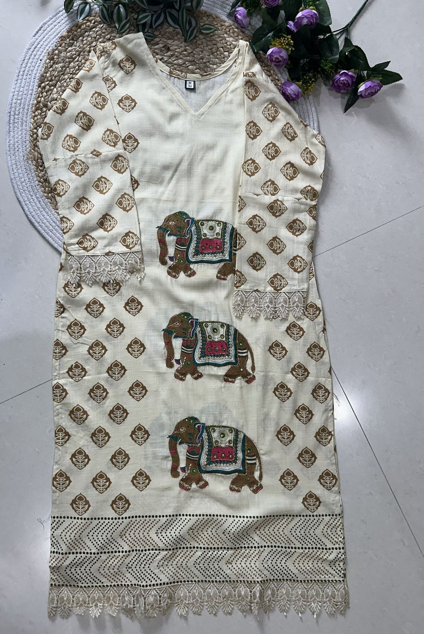 Printed Cotton Kurta Set_KE-0211-86