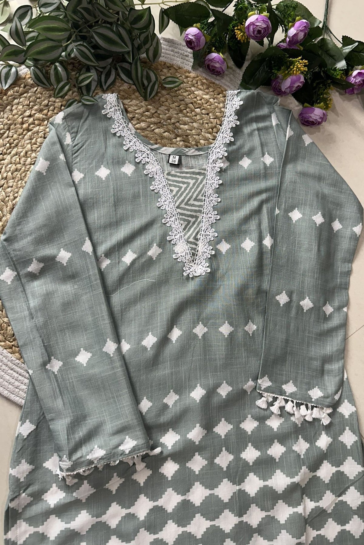 Printed Cotton Kurta Set_KE-0211-87